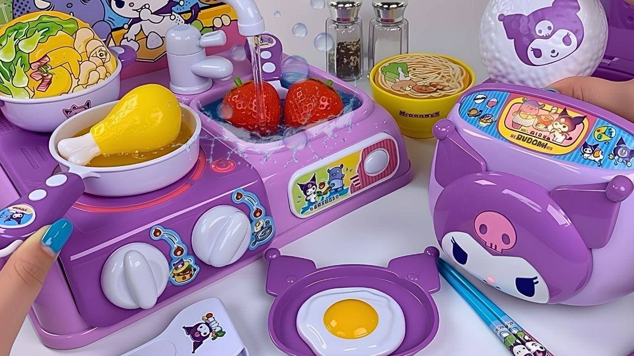22 Minutes Satisfying with Unboxing Sanrio Cooking Toy Kuromi ASMR💜Review Toys