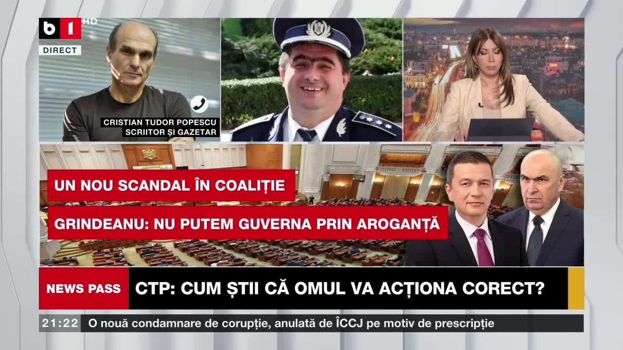 NEWS PASS. CTP:GRINDEANU, ARUNCĂ CU VORBE NECONSISTENTE/BĂSESCU: BOLOJAN FACE, GRINDEANU DĂ DIN GURĂ