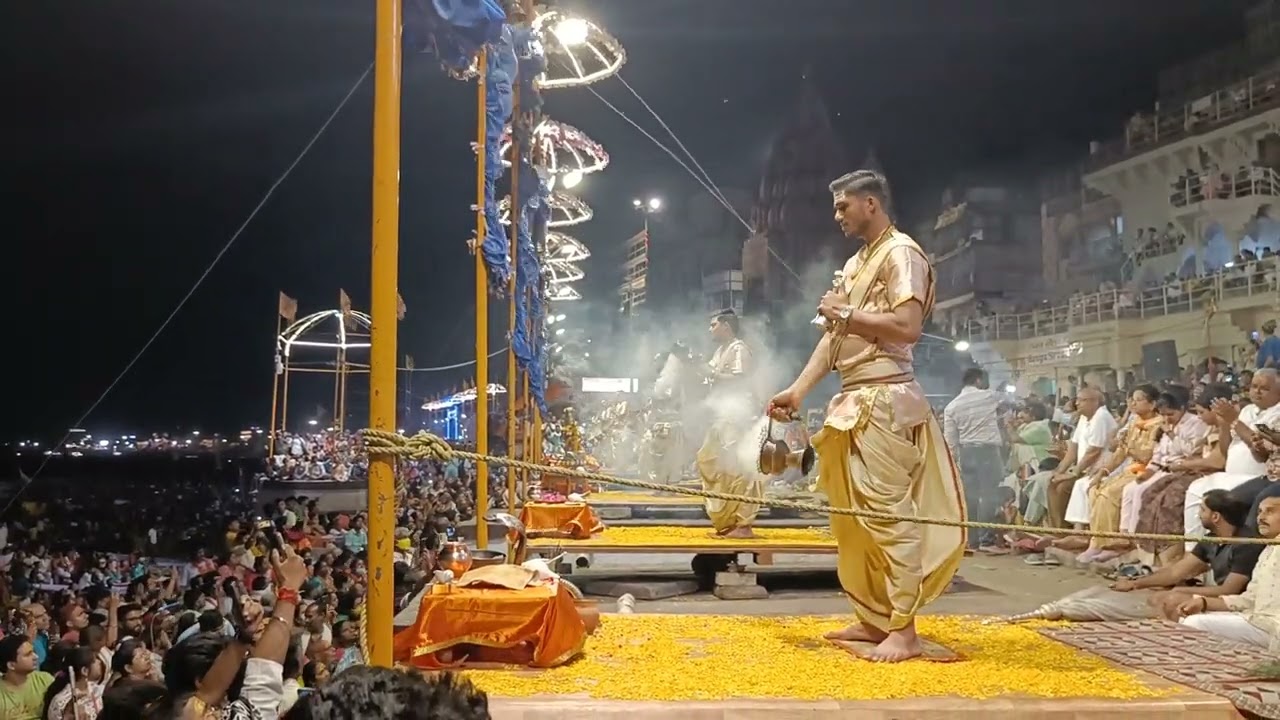 Ganga Harathi in Varanasi@Dashashwamedha Ghat##Ganga Pushkaralu2023###haraharamahadevaki 🙏🙏