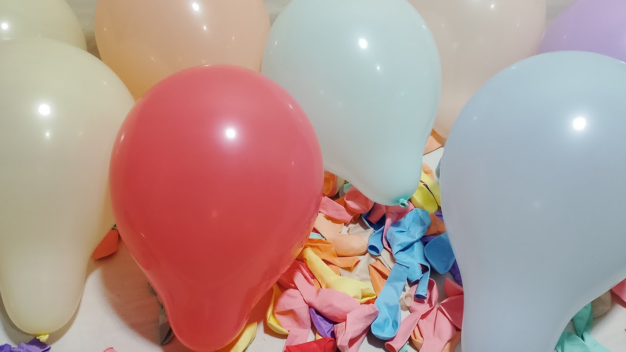 FUN BALLOON SOLVE and popping Compilation experiment Balloon 