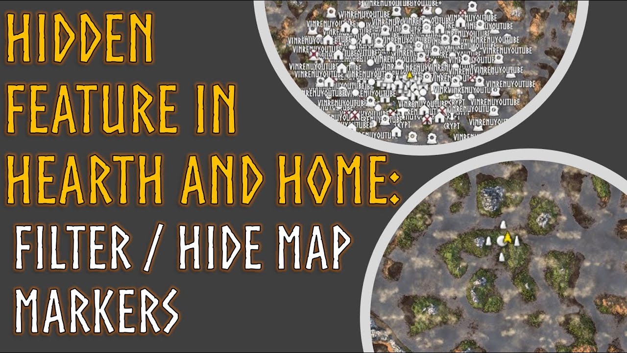 Hide/Filter Map Markers! Hidden Update in Valheim Hearth and Home #shorts