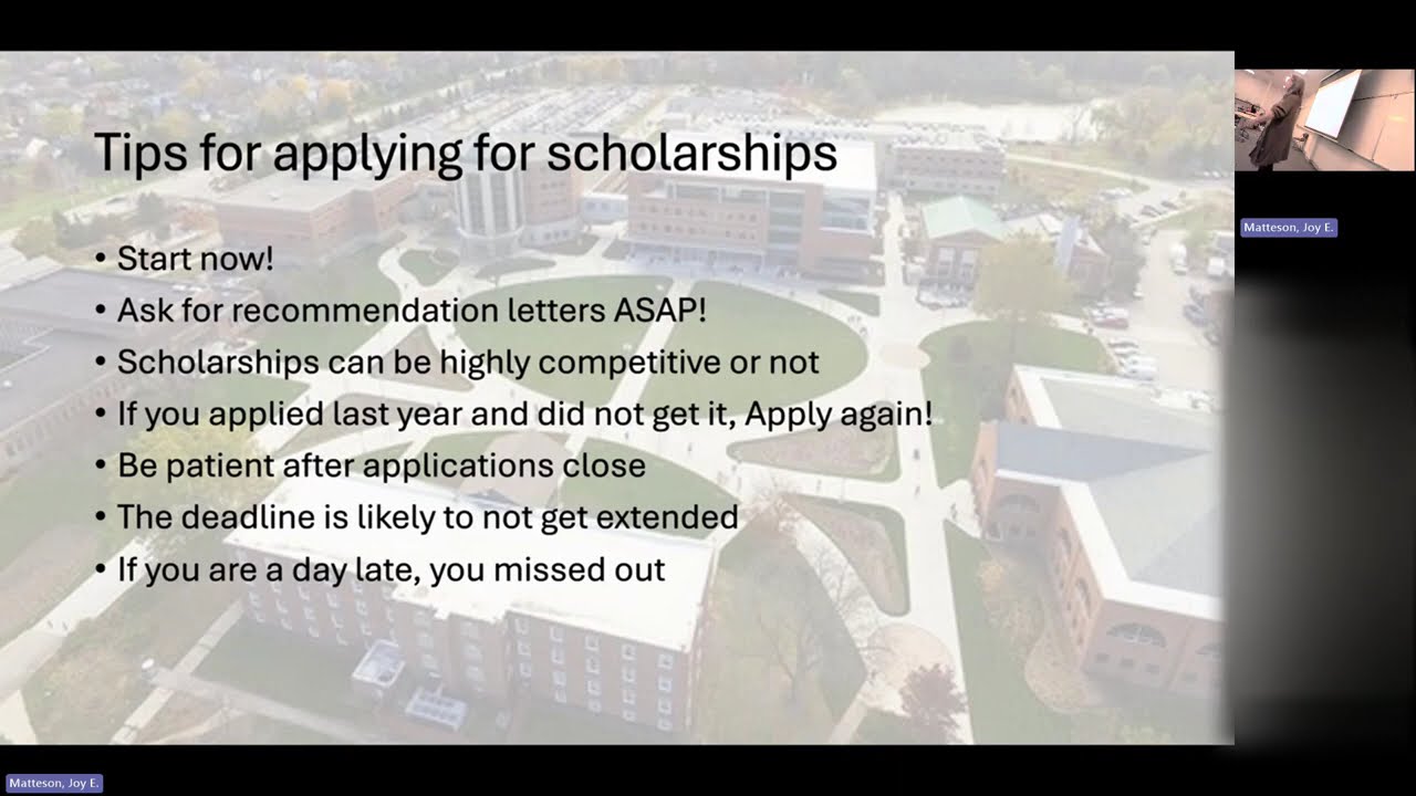 PASS Workshop 5: Learn about BenU Scholarship Opportunities