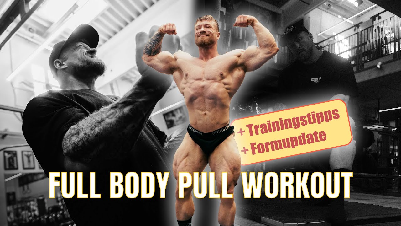 FULL BODY PULL WORKOUT MIT ERKLÄRUNGEN // FORMCHECK // 5 WEEKS OUT