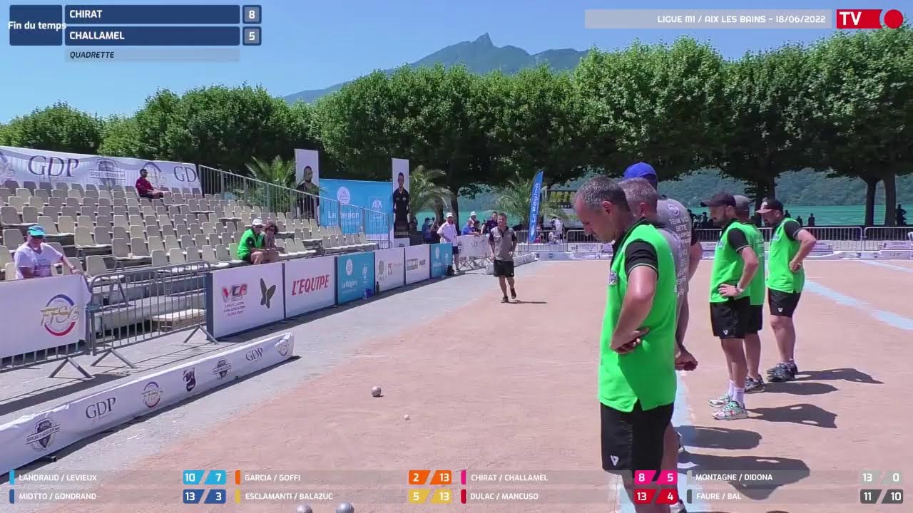 Samedi 18 Juin / Ligue Sport-Boules M1 / Aix les Bains / Partie Rapproché