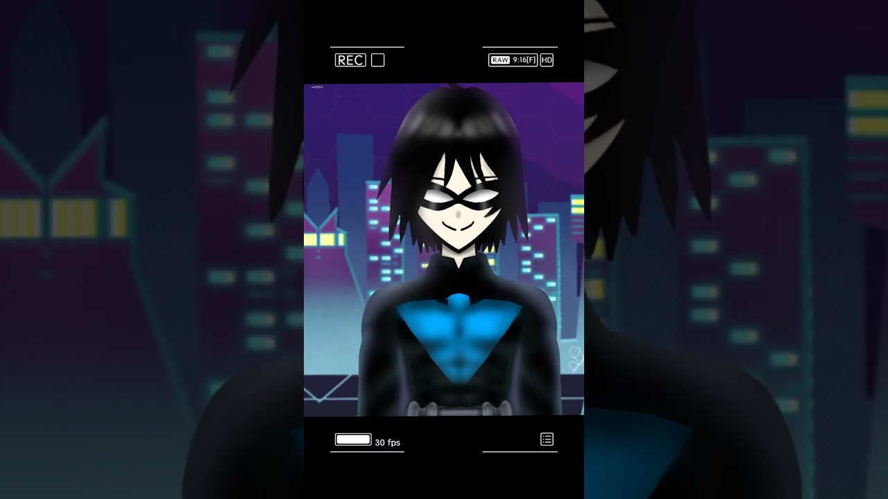 Mis OCS con sus cosplay de Raven y Nightwing.