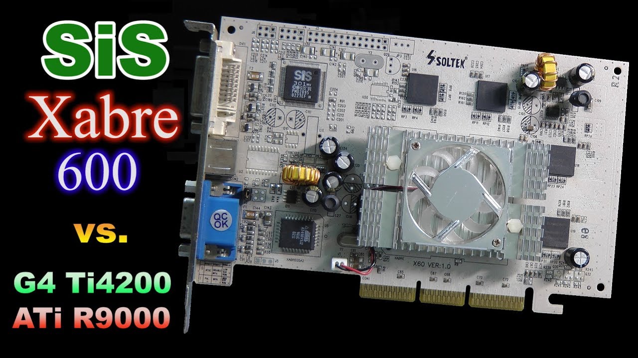 SiS Xabre 600 under fire GeForce 4 + Radeon 9000 - RETRO Hardware