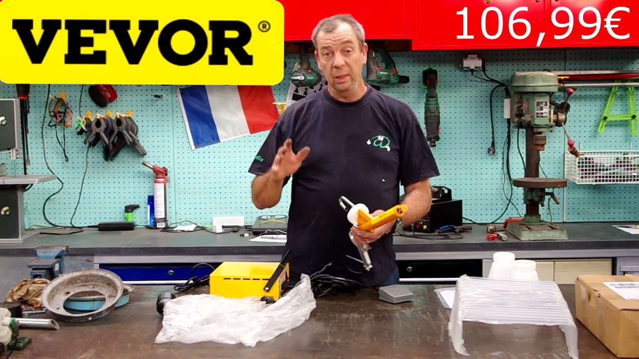 unboxing pistolet de peinture à poudre