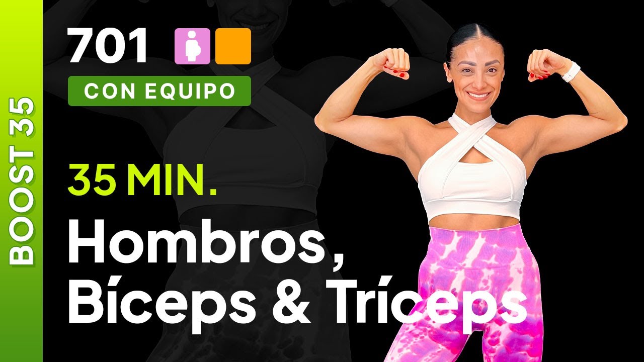 Día 12 Boost-35 | Bíceps, tríceps & hombros | Rutina de brazos en casa