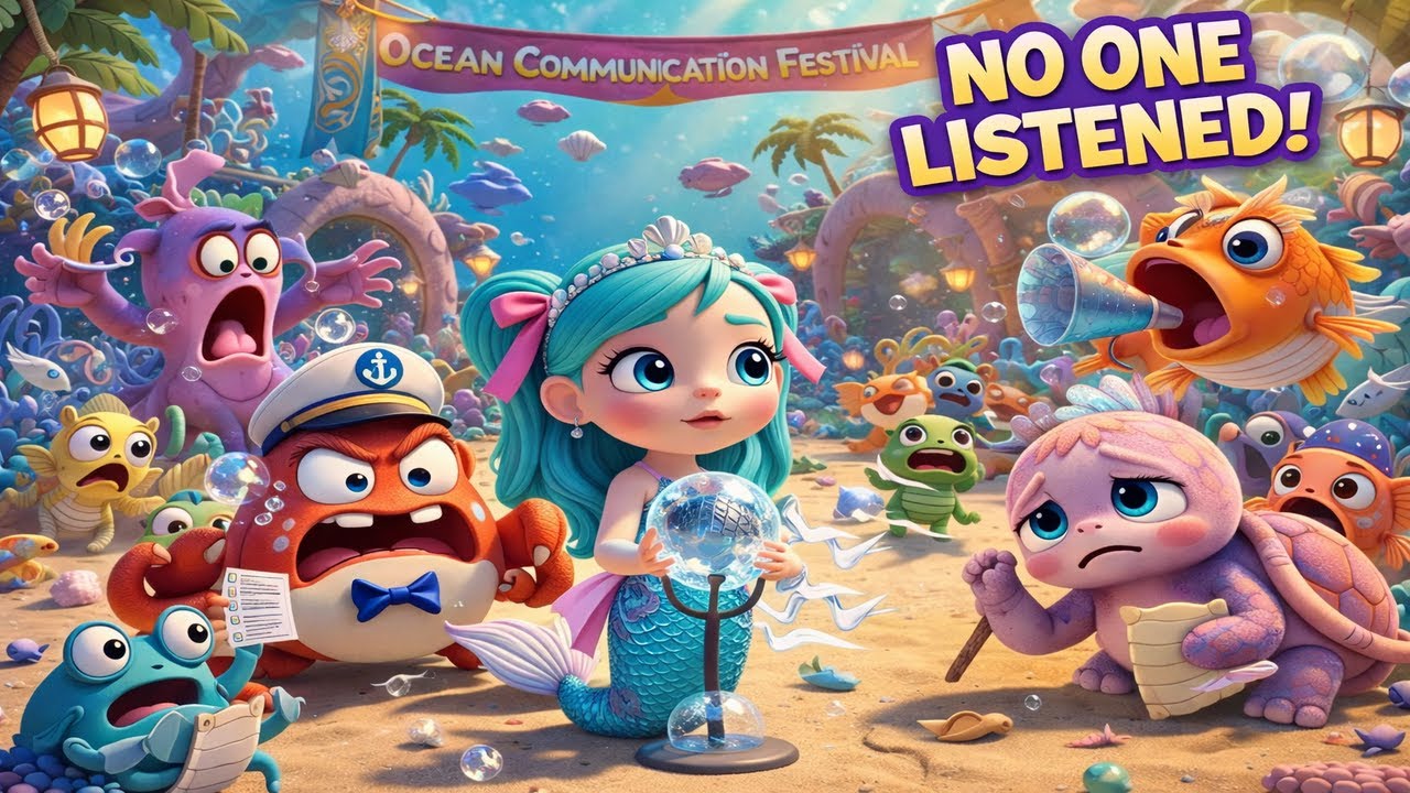 Learning to Listen 👂  Shelly Mermaid Funny Ocean Adventure
