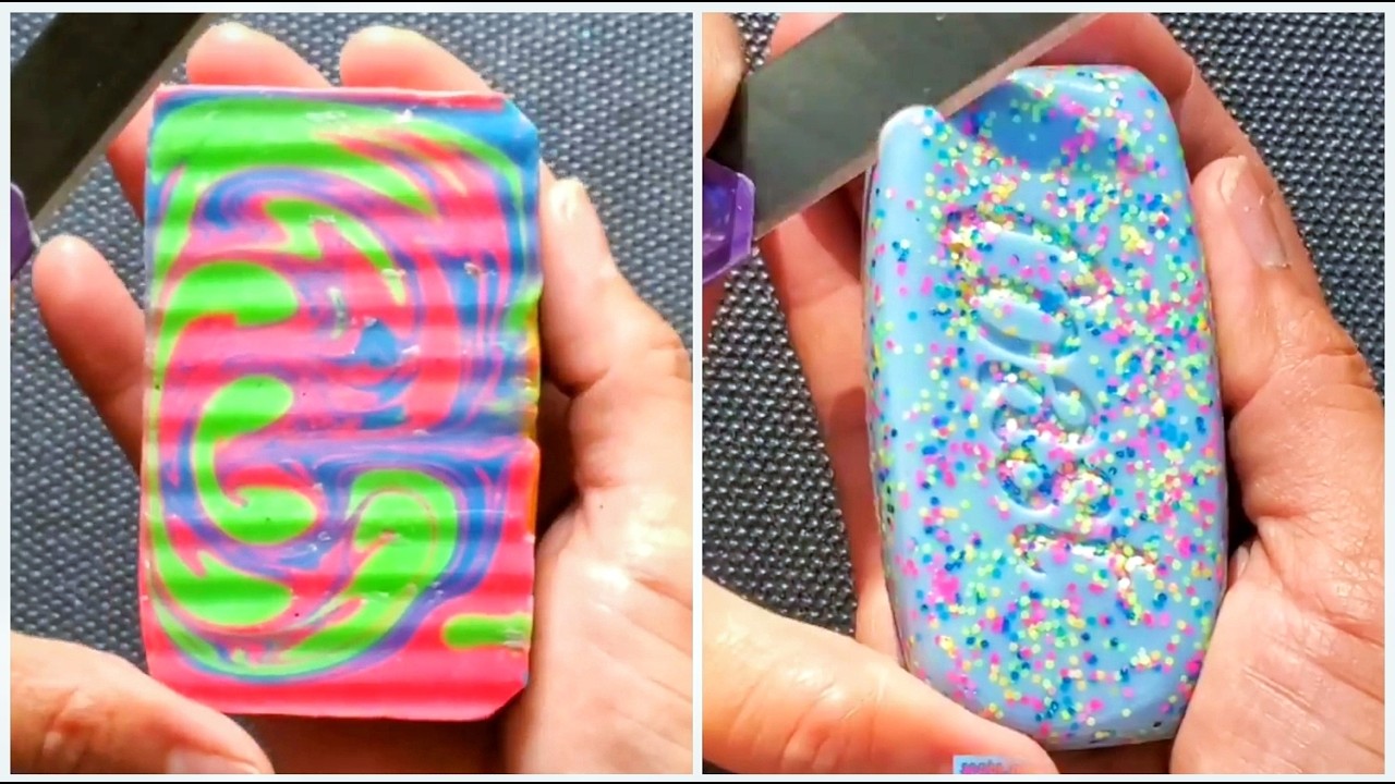 ✨ ASMR Soap Carving for Stress Relief ✨