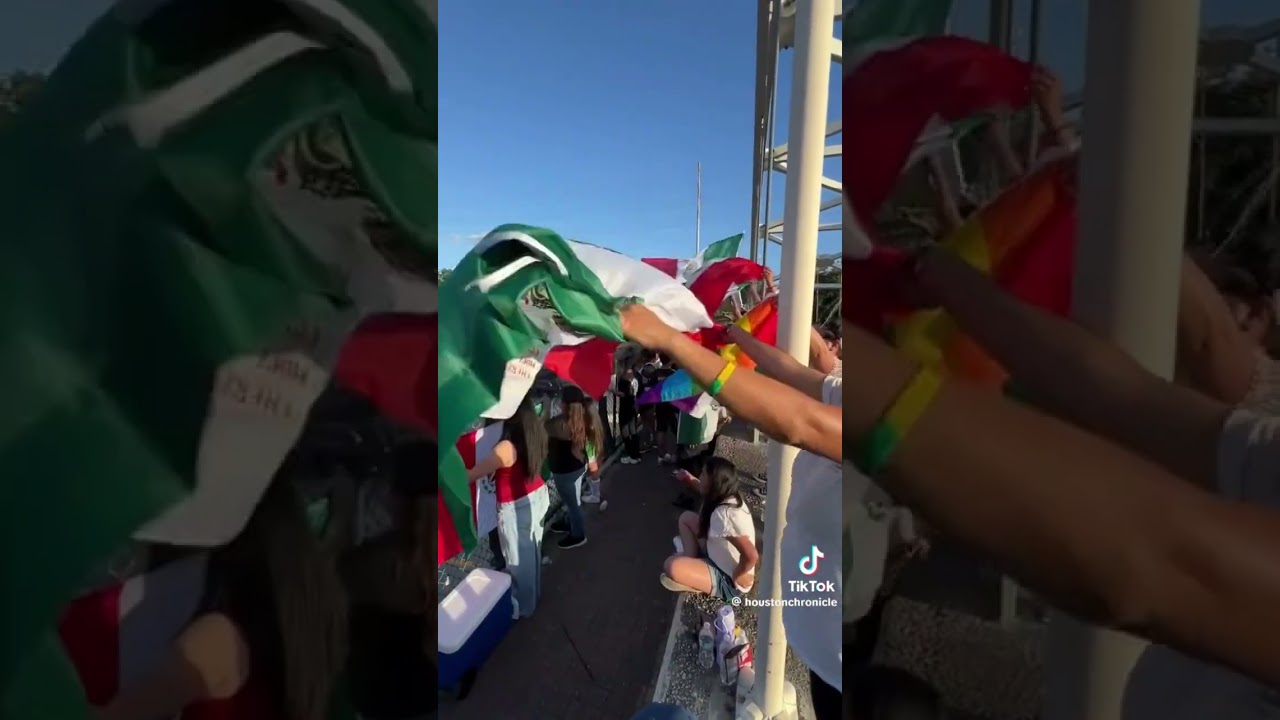 Ice protest reach Houston.     