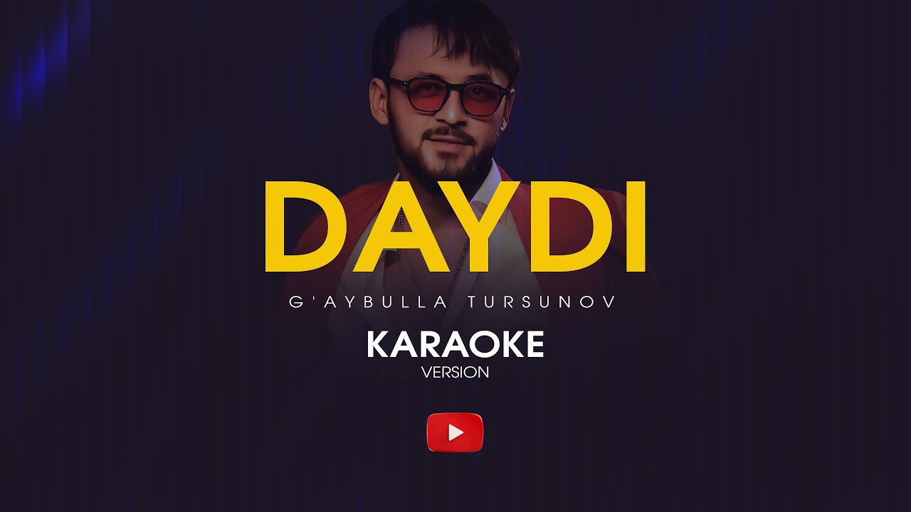 G'aybulla Tursunov - Daydi | Karaoke | Minusovka | O‘zbekcha Karaoke