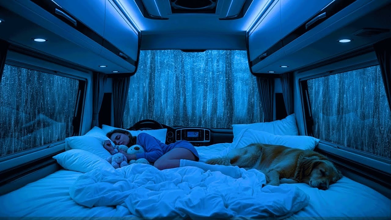 Sons de Chuva para Dormir⛈️Chuva Intensa no Carro para Aliviar o Estresse e Dormir Melhor | ASMR