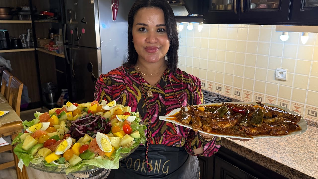 شهيوات صيفية 🍜🥕جبت ليك السردين معلب بالطماطم متشبعيش منو مع سلطة غنية مشبعة هي لي تسلكك فهاد الحرارة