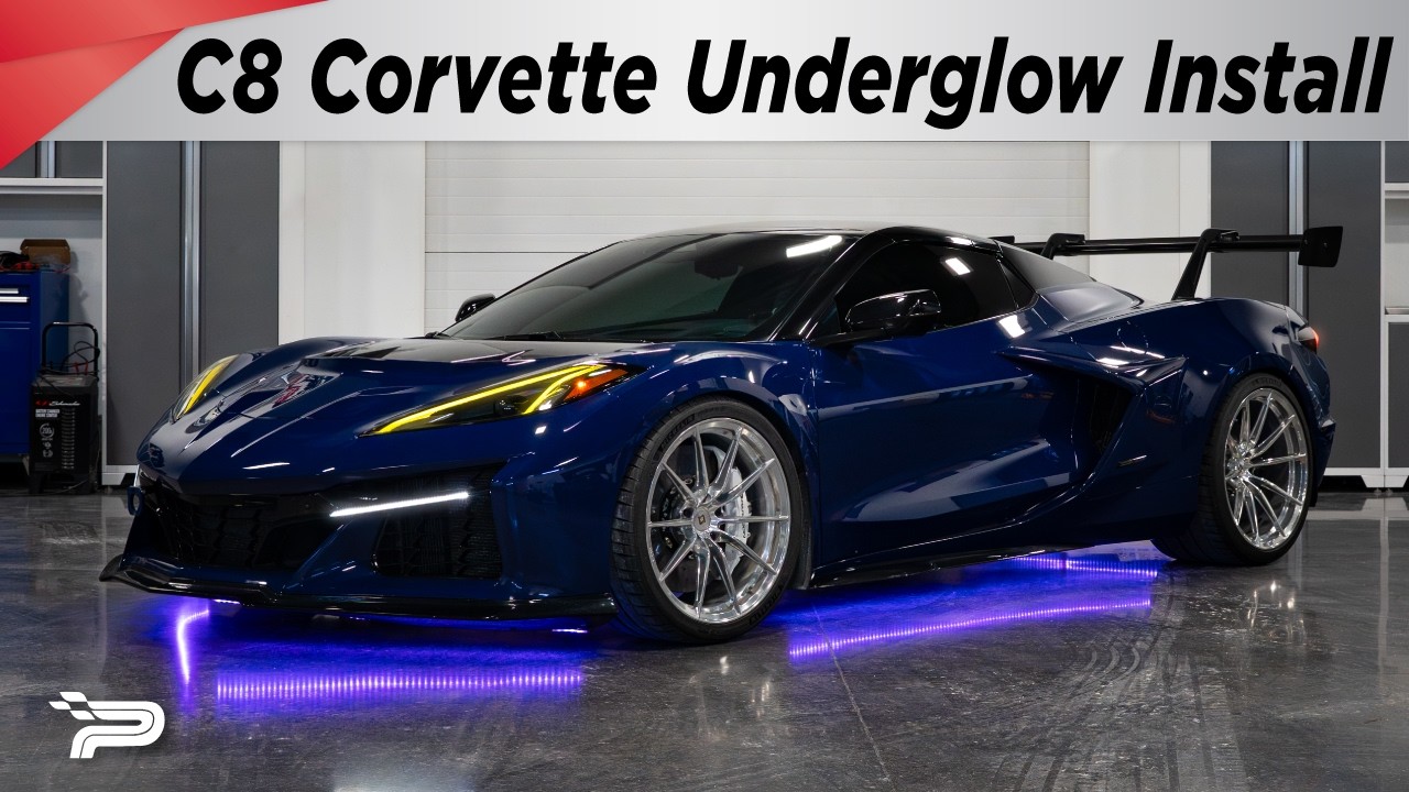 C8 Corvette Under Glow Kit Install - Paragon Performance & Low Glow