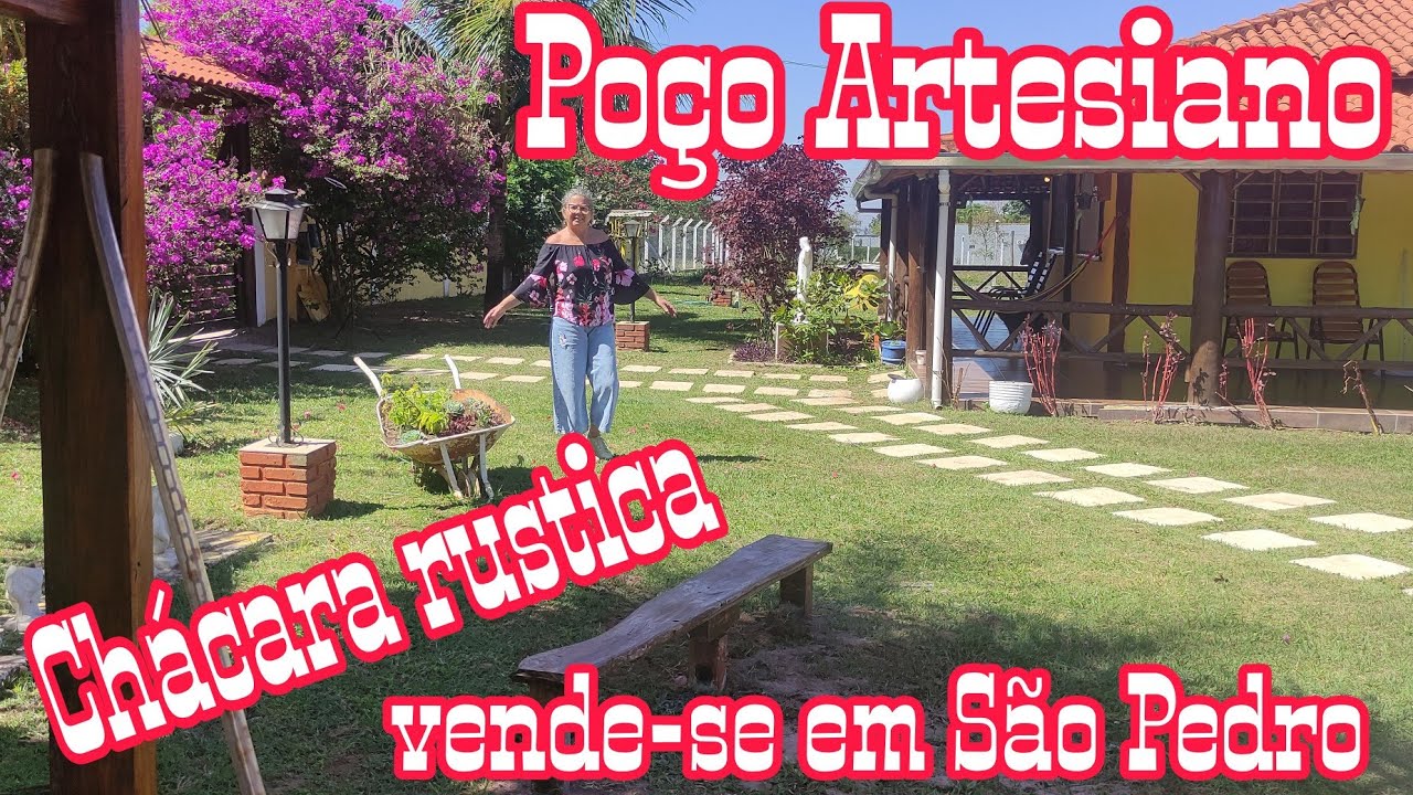 ✅VENDIDA✅CHÁCARA RÚSTICA/COM POÇO ARTESIANO/PORTEIRA FECHADA/ UM SONHO/ VENDE-SE EM SÃO PEDRO(SP)