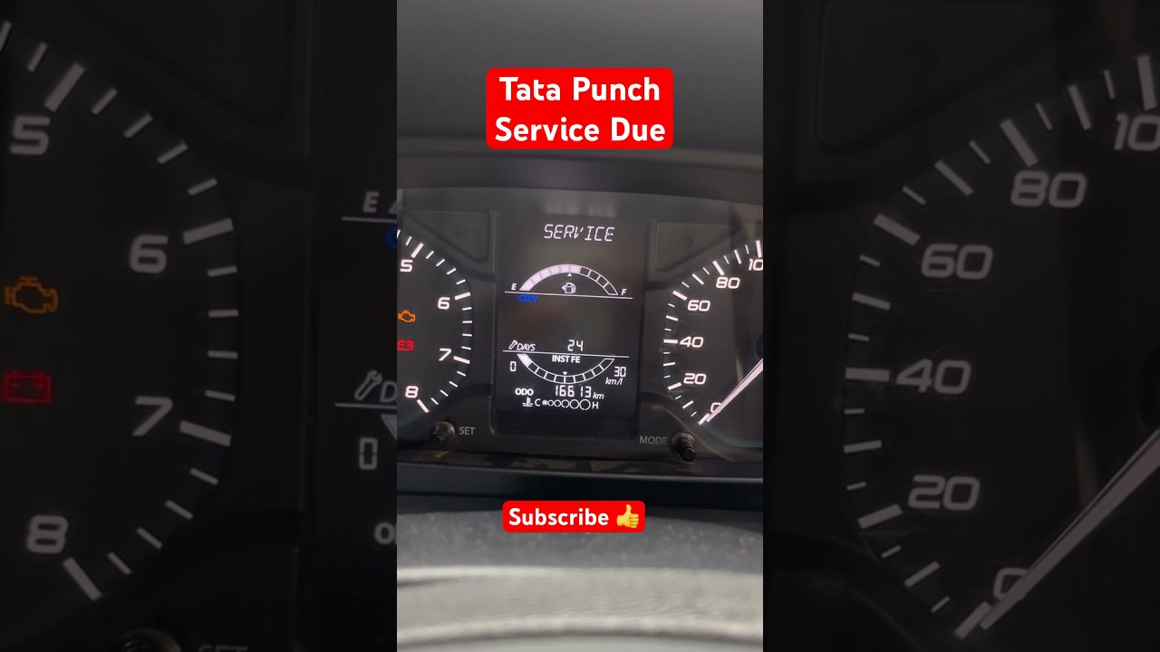 Tata Punch Service Due || 22000 km or 1 year 6month service #tatamotors #punch