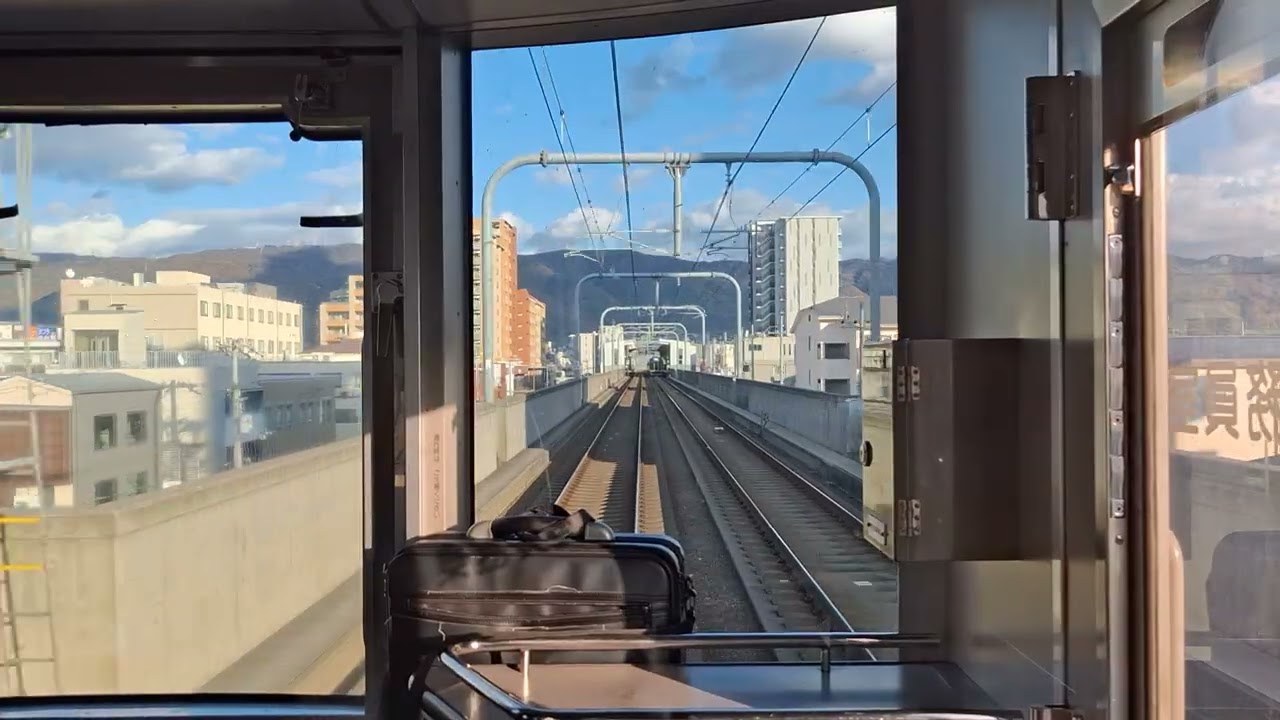 2025 12/4 近鉄9820系EH29 前面展望　大阪難波~学園前