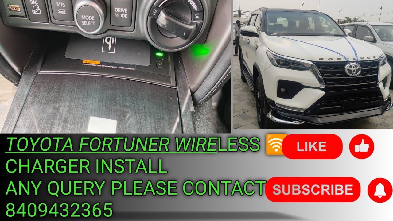 Toyota Fortuner Neo drive 360 camera and wireless charger installation #toyota #neodrive #fortuner 