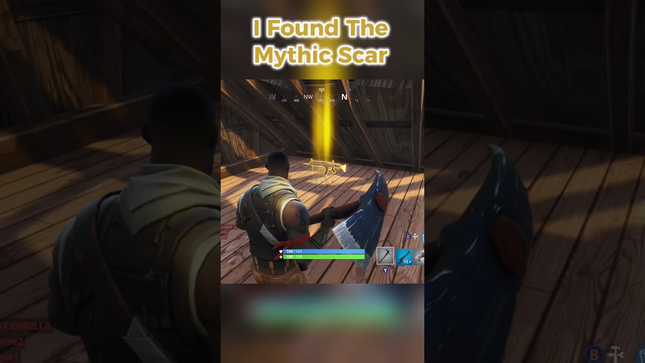 I found the mythic scar #fortnite #meme