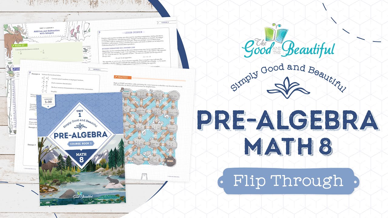 Pre-Algebra | 8th Grade Homeschool Math | Flip Through | The Good and the Beautiful