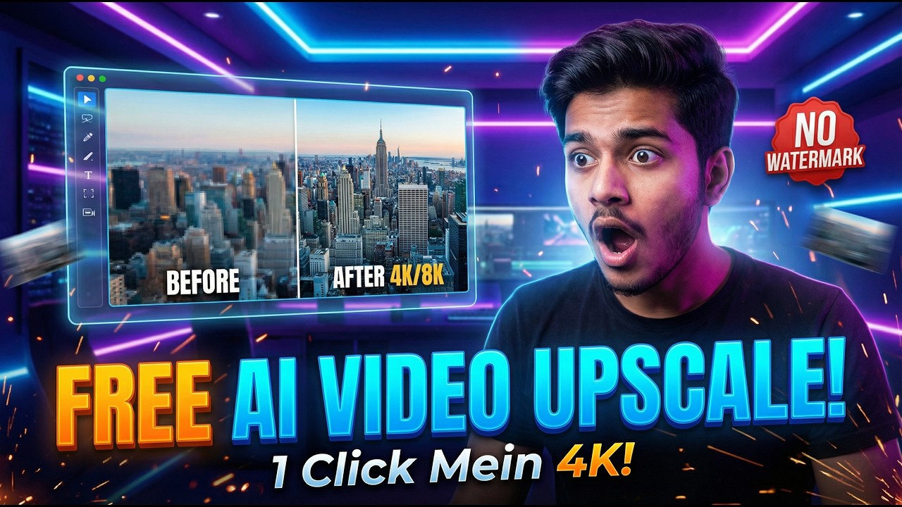 Enhance Any Video to 8K FREE with AI | Best Video Enhancer 2026