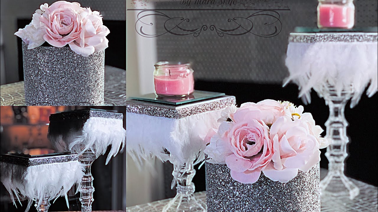 Glamorous DIY Candle Holder & Flower bouquet Box
