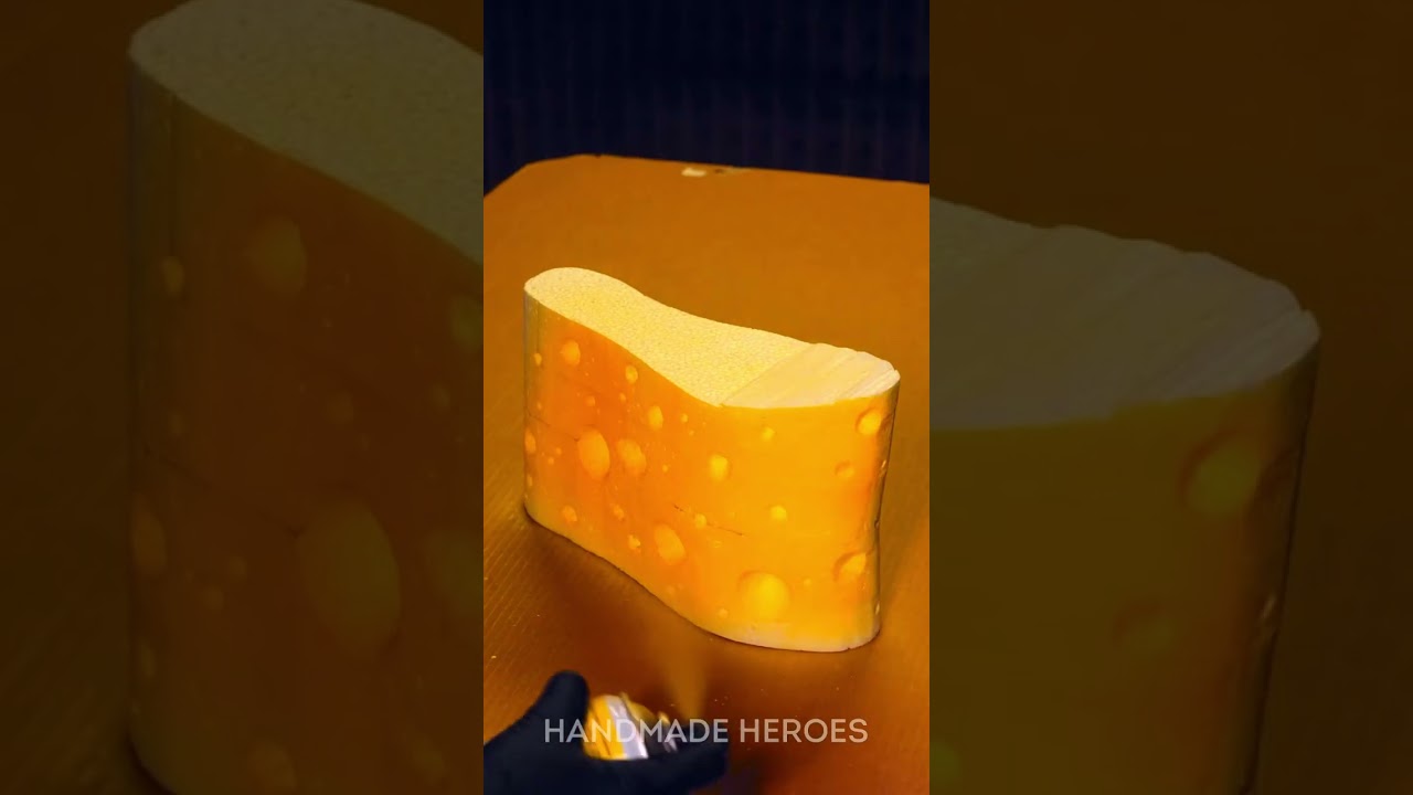 Platform shoes inspired by my favorite cheese!