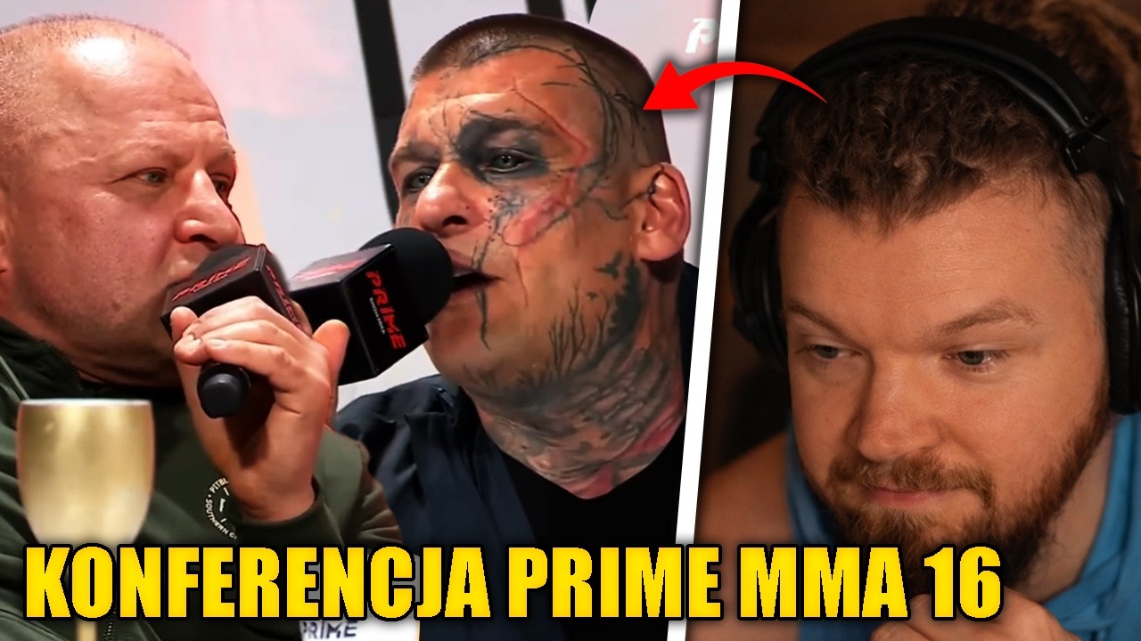 KONFERENCJA PRIME MMA 16 WARDEGA (POPEK MURAŃSKI LALUNA SHREIBER KORCZAROWSKI PAPIEŻ)