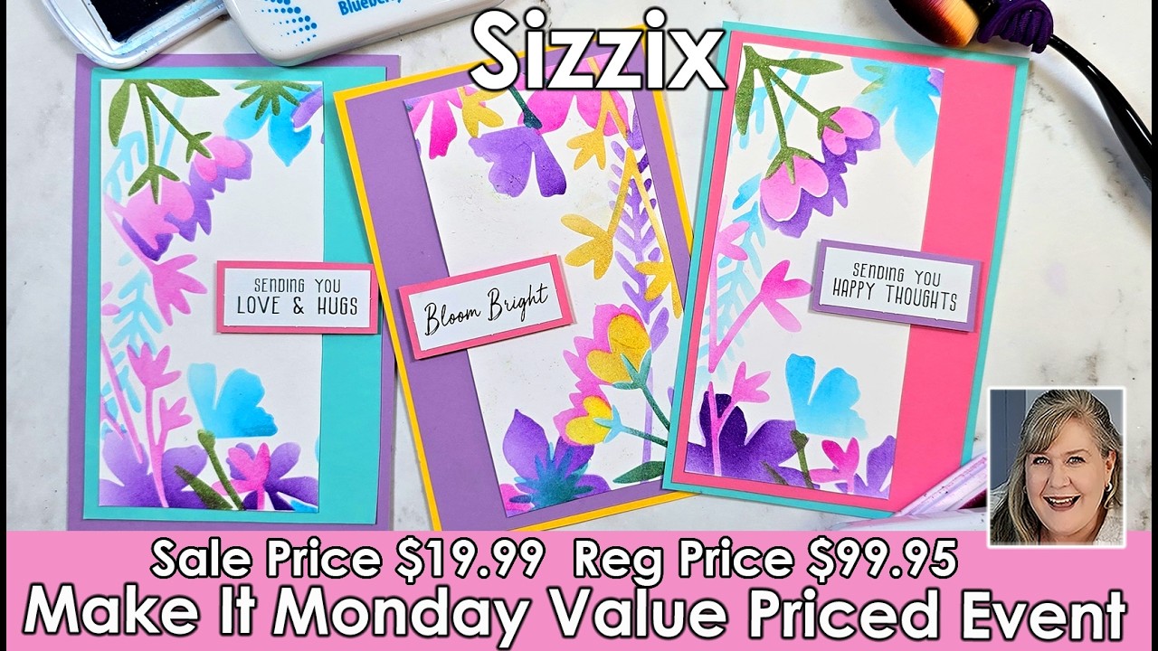 This exclusive Make It Monday $19.99 Bundle from Sizzix will have you feeling Spring has Sprung!