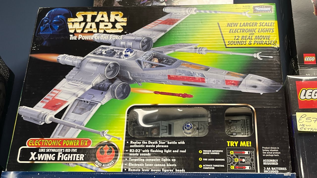 STAR WARS POTF2 Electronic Power F/X Luke Skywalker’s RED FIVE X-Wing Fighter | REVIEW