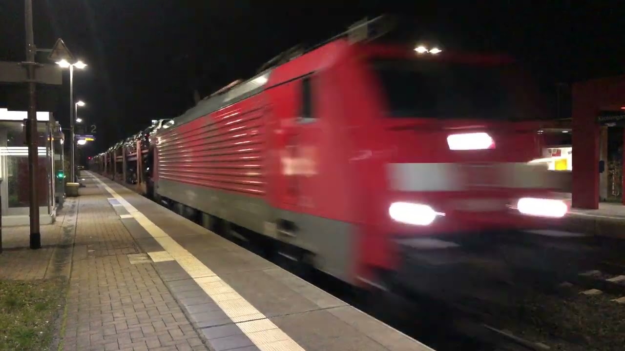 G&uuml;terzug mit 189 006-0 und Autowagen
