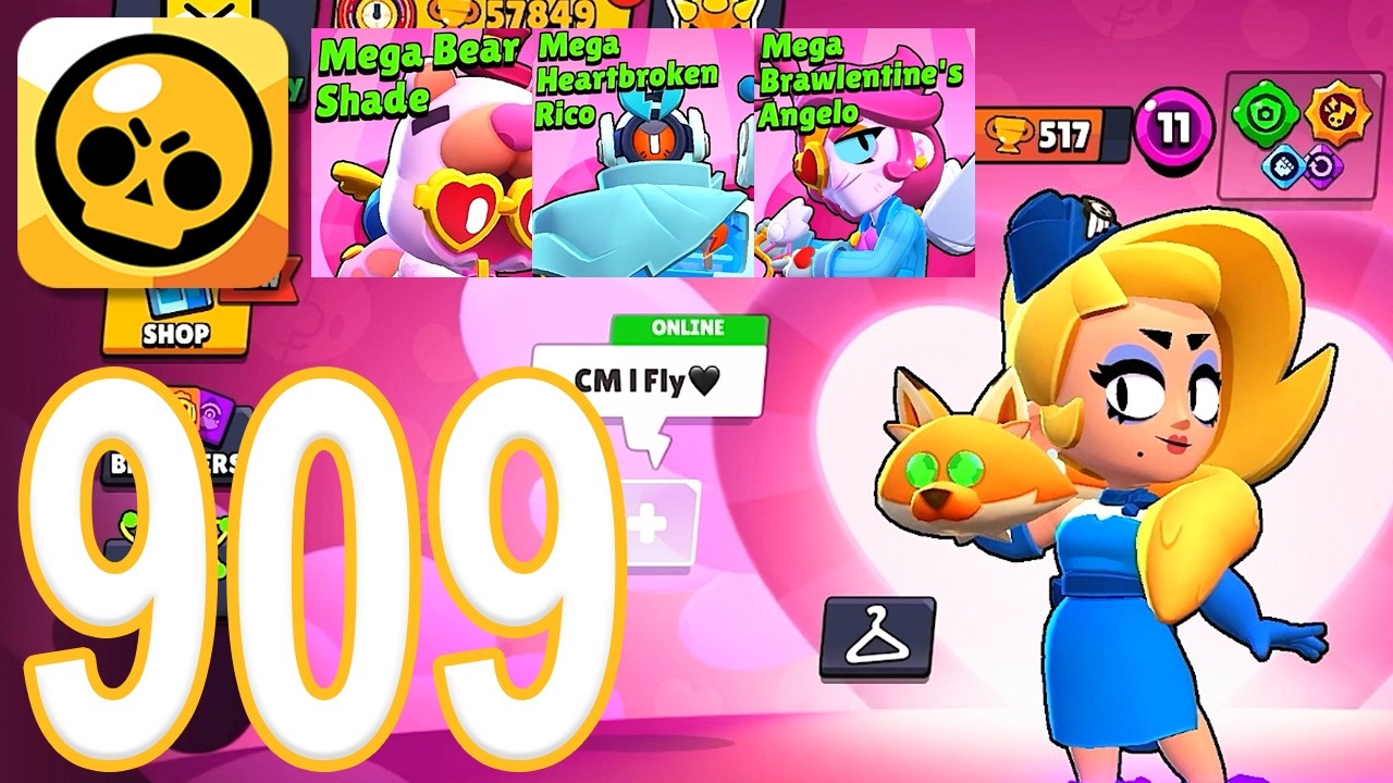 Brawl Stars — Прохождение игры, часть 909 — Боссы Brawlentines (iOS, Android)