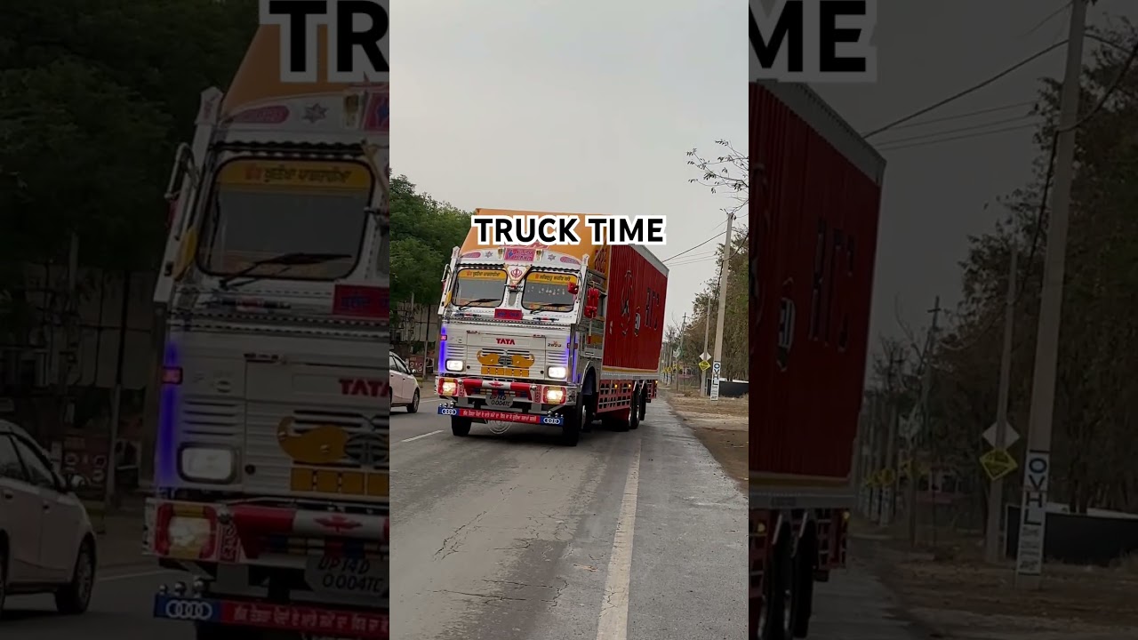 Tata 2823 container full body work on gill truck body samana