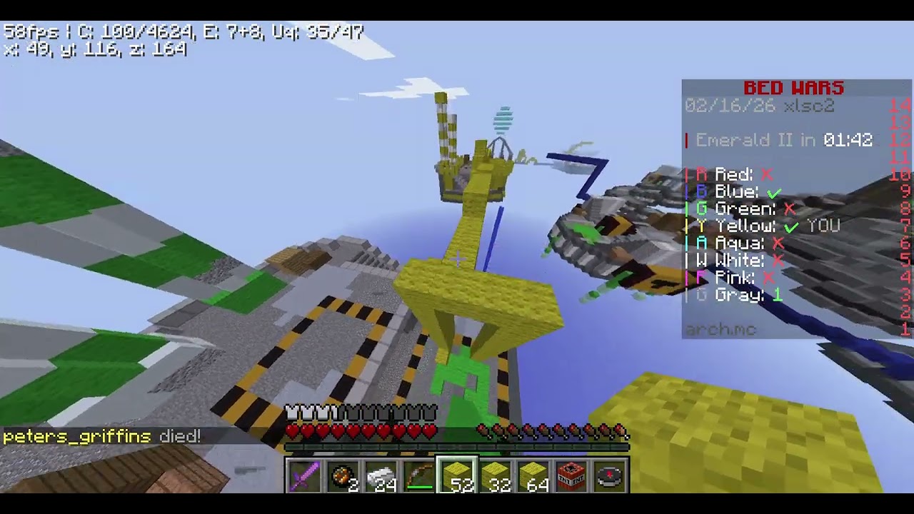 Playing bedwars with my friend!!!!!!!!!!! #minecraft #bedwars