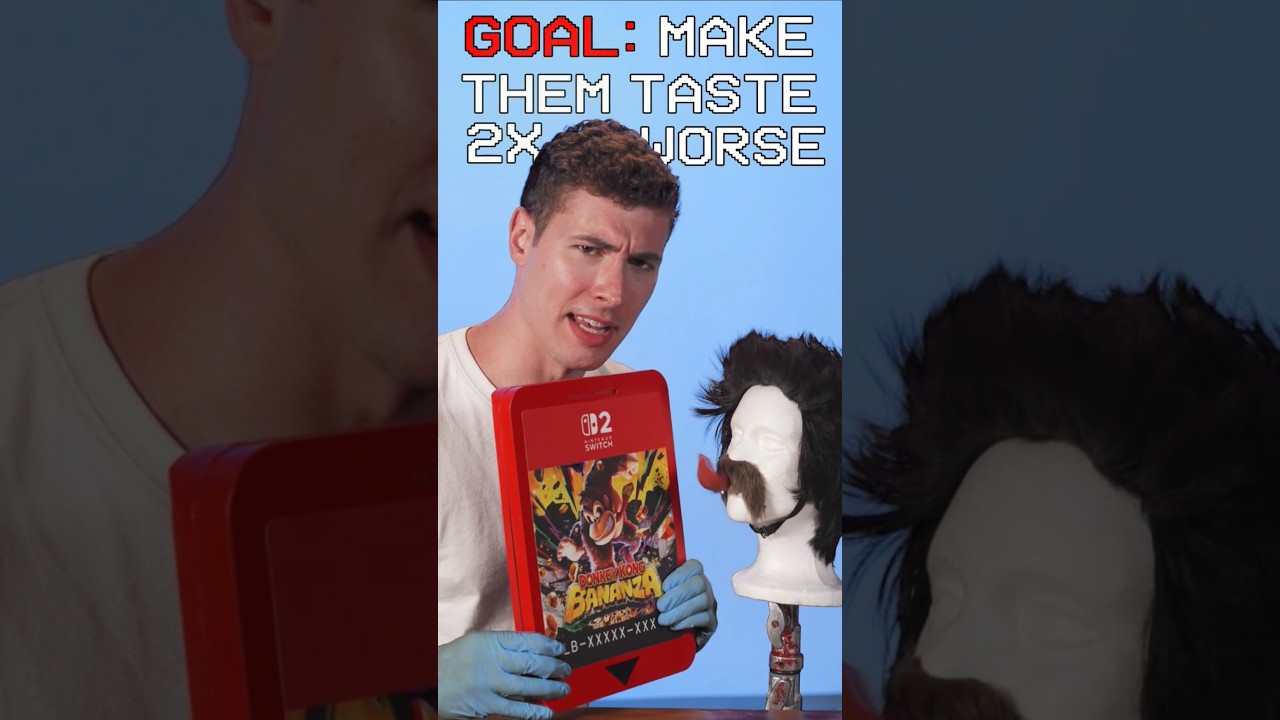 Making the world's worst tasting Switch 2 Cartridge #nintendo #switch2 #chemistry #donkeykong