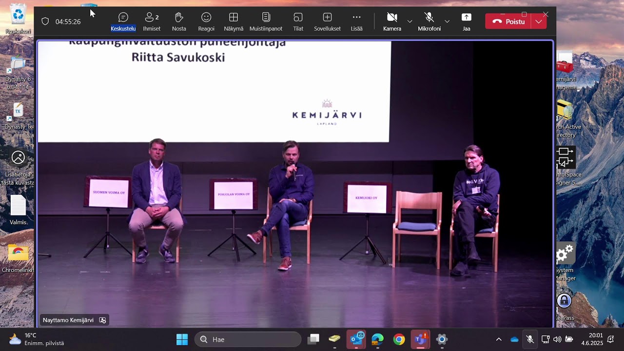 Keskustelutilaisuus Kemijärvelle suunnitteilla olevista pumppuvoimalahankkeista