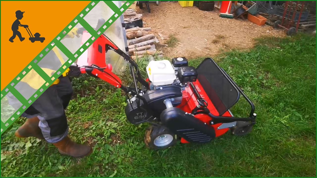 Démo de la Tondeuse débroussailleuse à fléaux autotractée GINKO-MGM TT 680 avec moteur Honda GX200