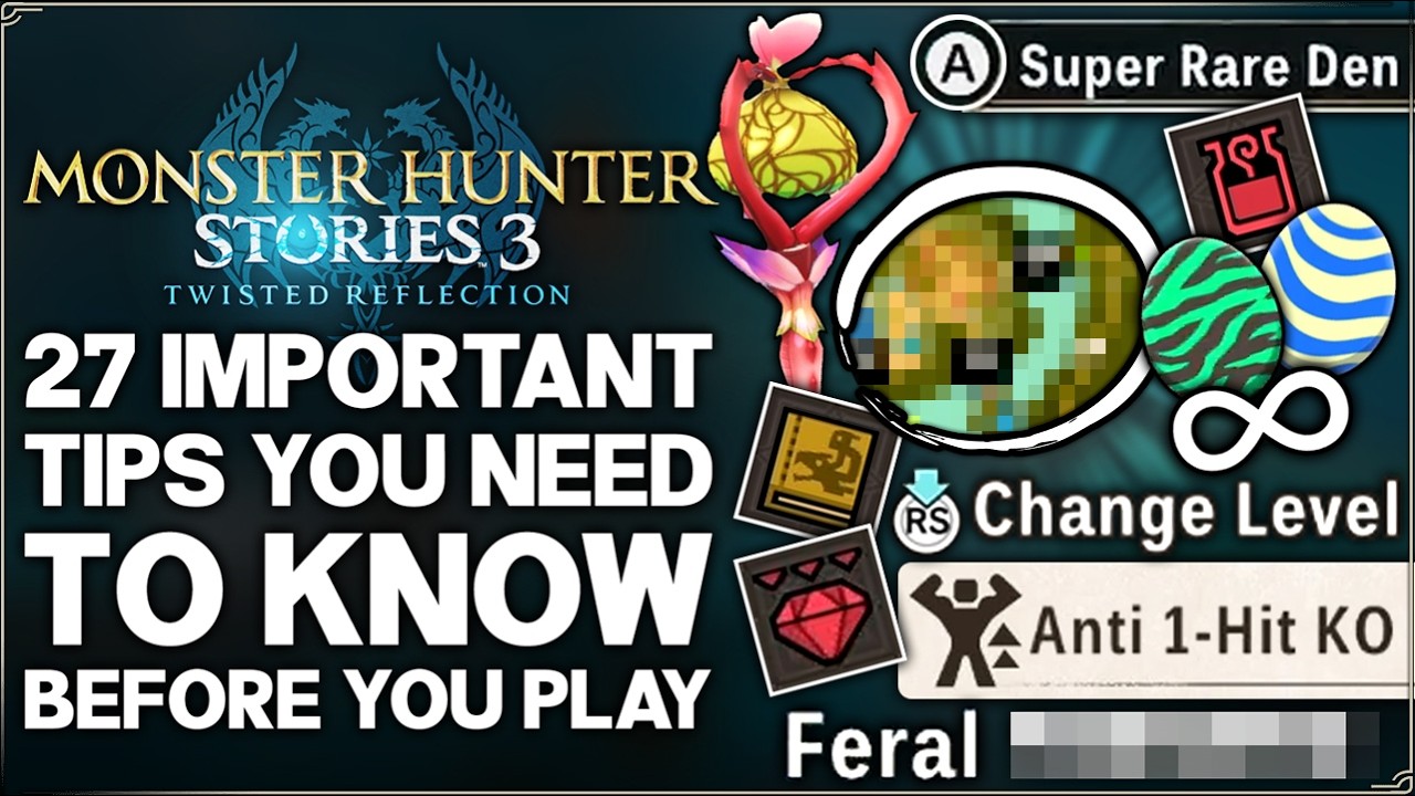 Monster Hunter Stories 3 - 27 IMPORTANT Things You NEED to Know Before Playing - Guide! (No Spoiler)
