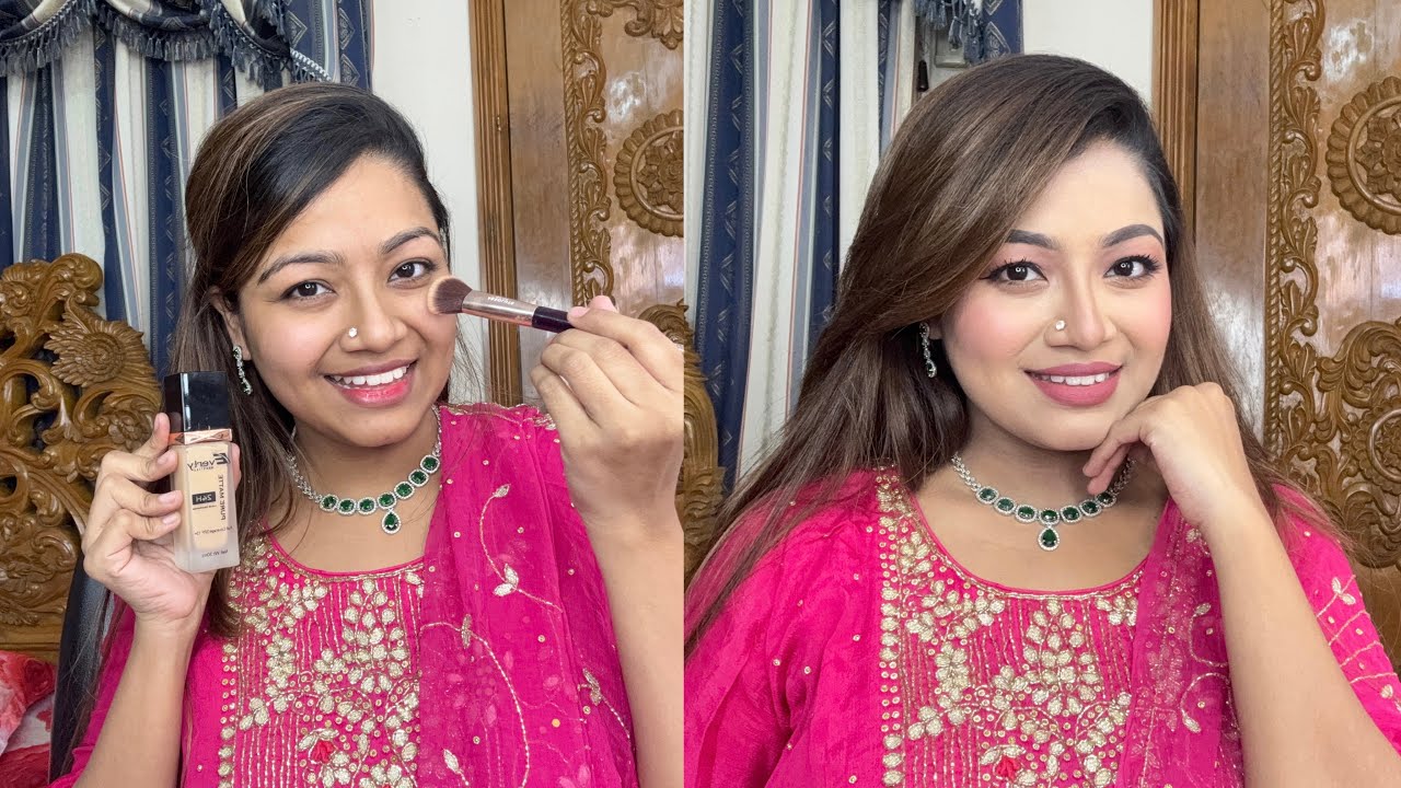 Step by Step Party Makeup Tutorial for Beginners 💄 | Bangla Party Makeup Look