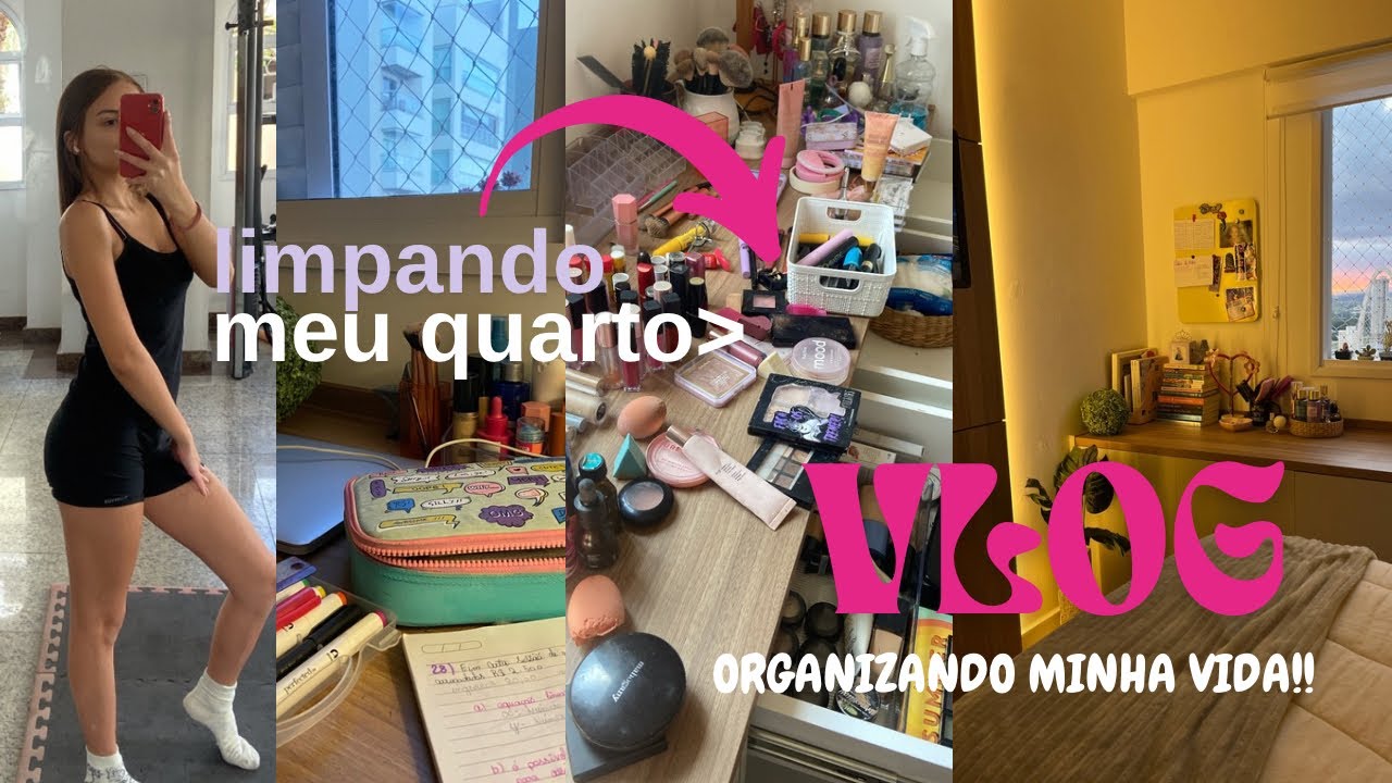 VLOG: organizando minha vida!!! (Limpando meu quarto✨)