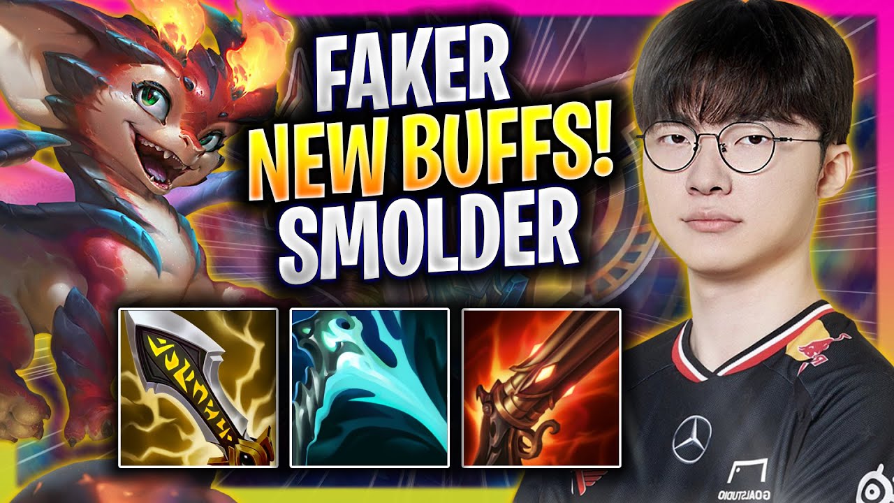 FAKER TRIES SMOLDER WITH NEW BUFFS! - T1 Faker Plays Smolder MID vs Taliyah! | Season 2025