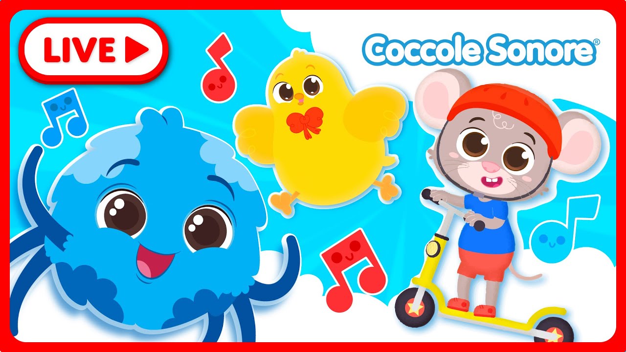 🔴 LIVE di Coccole Sonore - Le Migliori Canzoni per Bambini ✨🎶