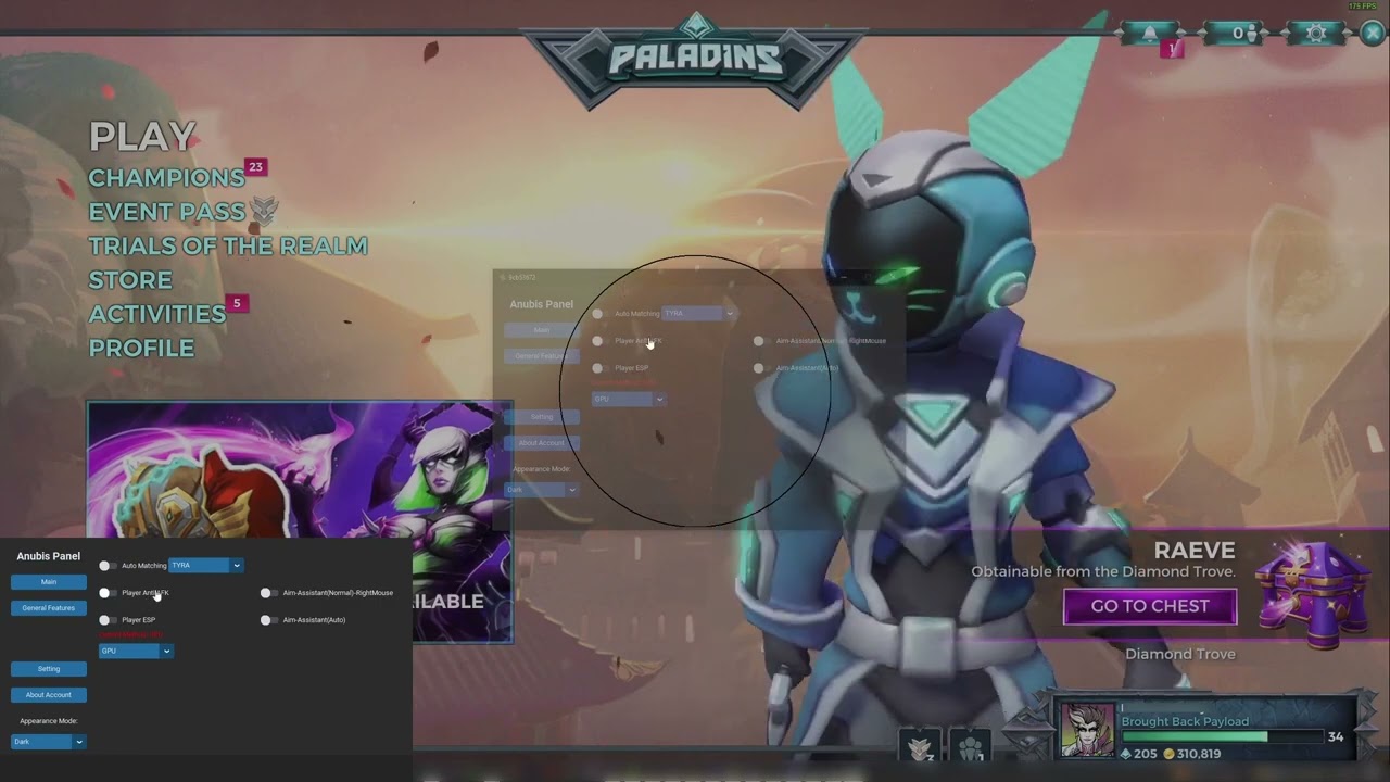 Anubis Paladins AI AIMBOT 2025