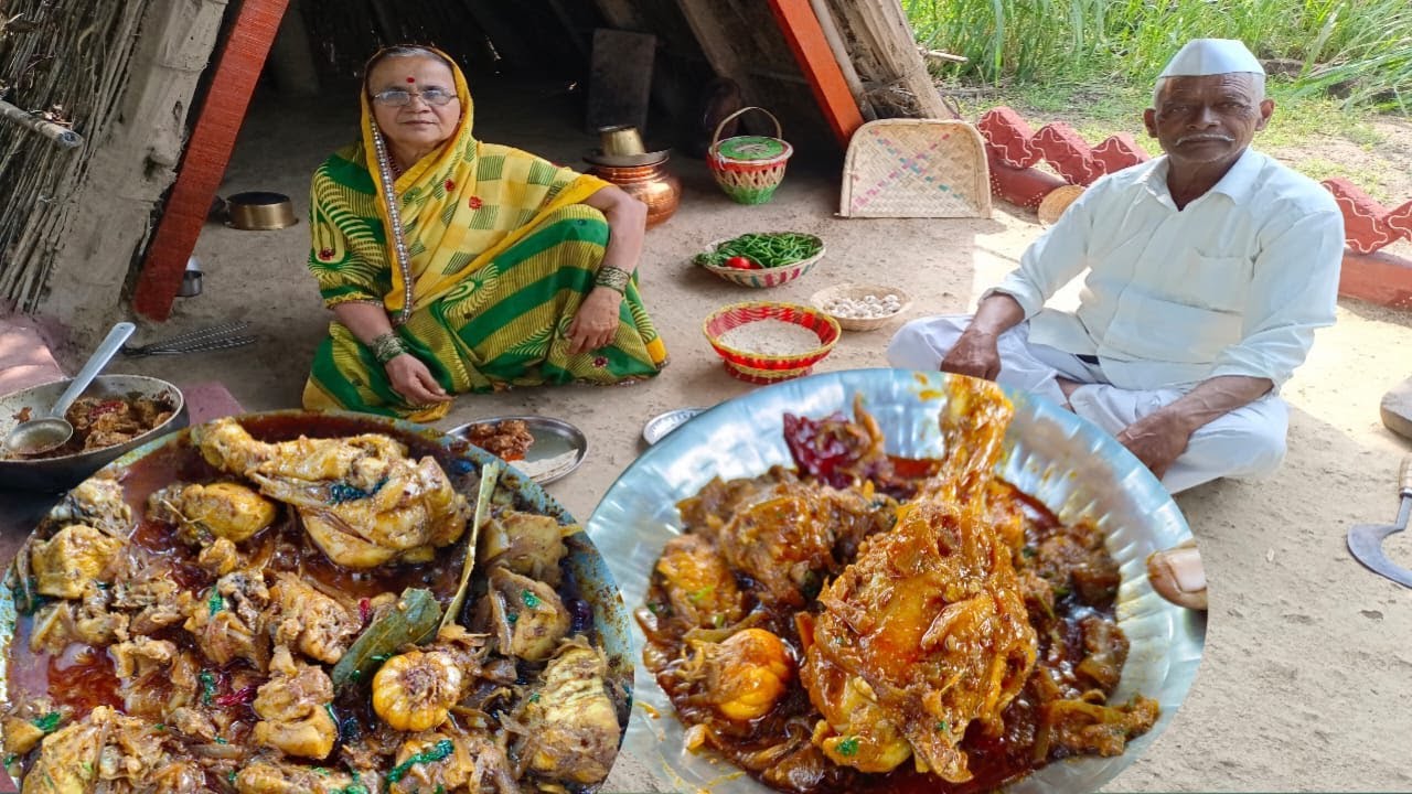 आईनी मस्तचं झणझणित सोप्या पध्दतीनं चिकेनं बनवल | Village Style Chicken Recipe | Tatyacha Mala