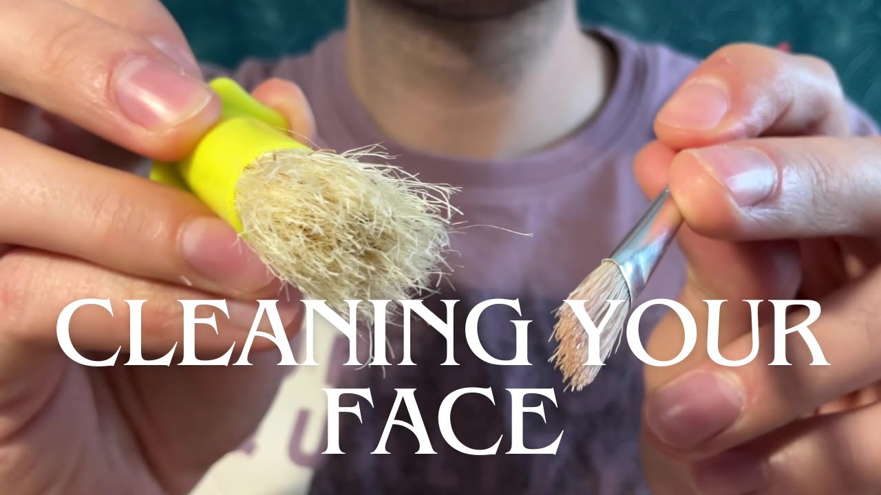 ASMR - CLEANING YOUR FACE (relaxing)