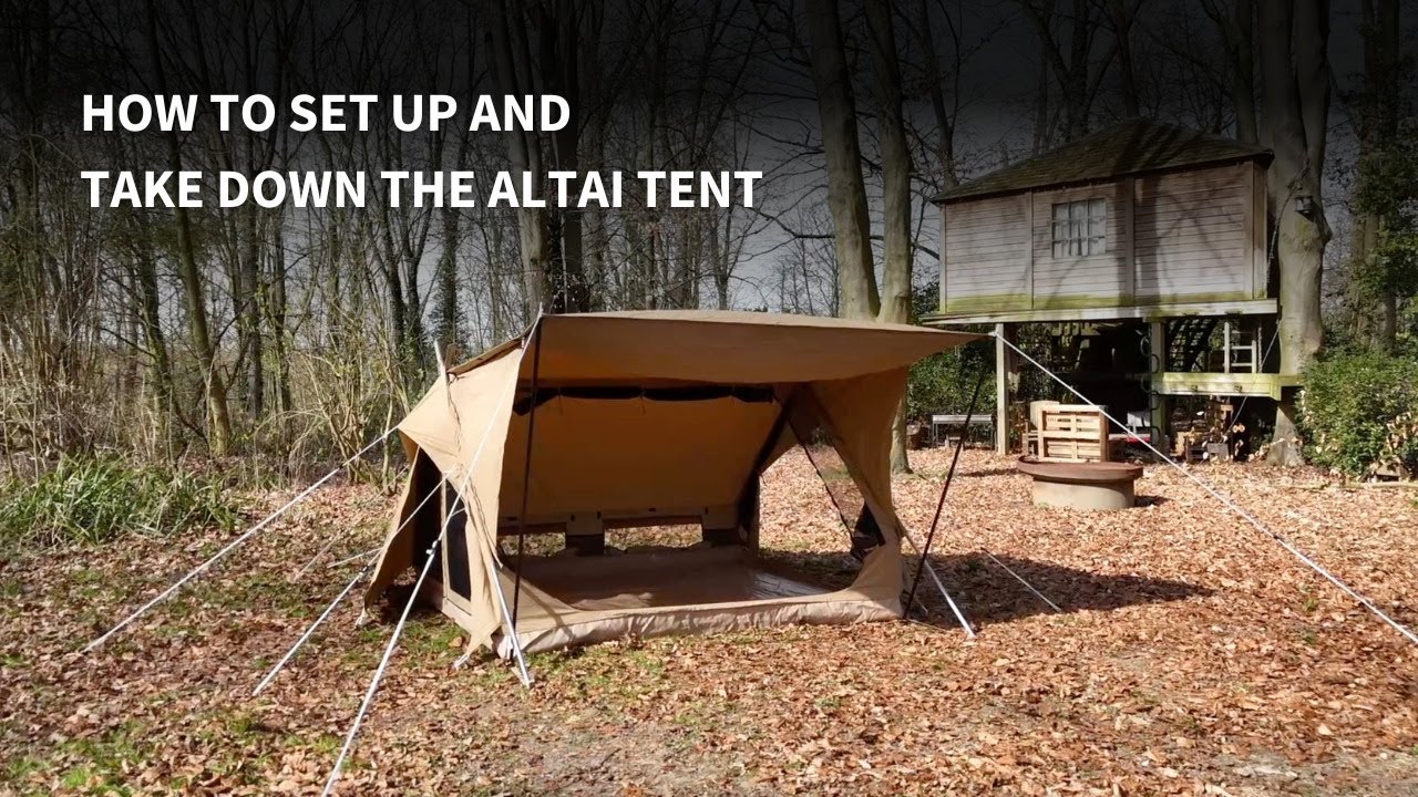 Hoe zet je de Altai tent op en breek je ze weer af? | CanvasCamp