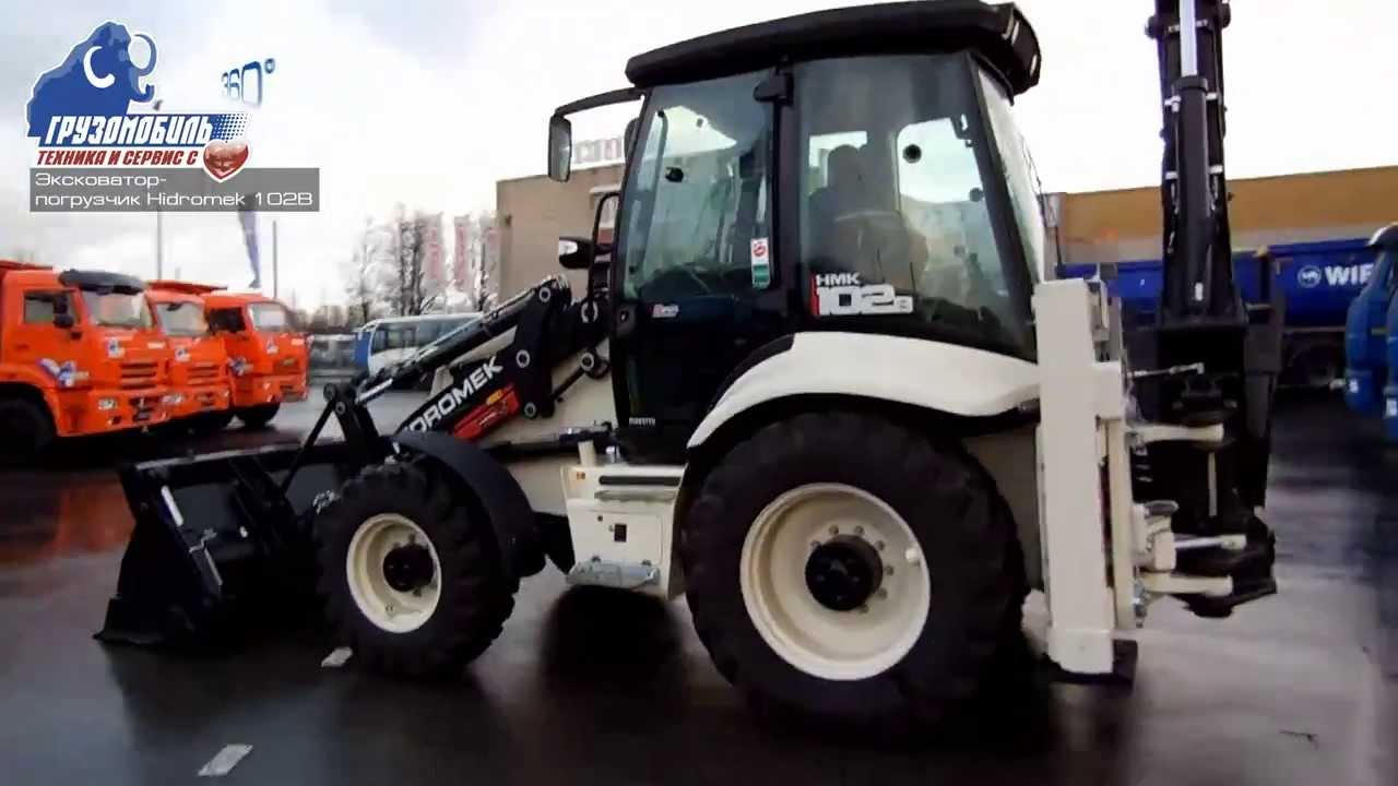 (360&deg;) Hidromek 102B экскаватор-погрузчик