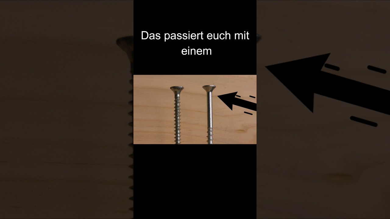 Unterschiede beim Gewinde #schrauben #handwerk #tipsandtricks #Teilgewinde #verschrauben #Holz