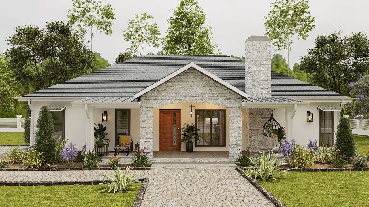 Modern 3 bedroom house design | Full house tour | Luxury bungalow